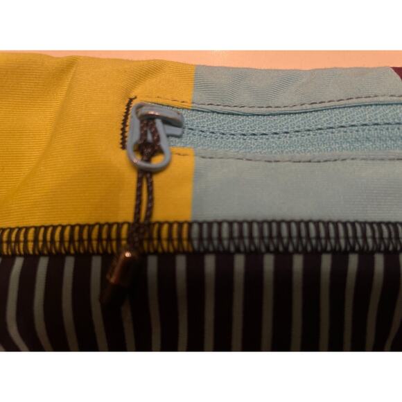 Lululemon Run Inspire Crop II Sz 6 Inkwell Pow Stripe Split Pea Power Luxtreme - Picture 7 of 10